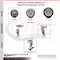 Service Caster 4 Inch Rubber on Aluminum Caster Set with Roller Bearings 2 Brakes 2 Rigid SCC-20S420-RAR-TLB-2-R-2 - alternate 4